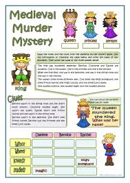 3 murder mystery riddles with answers. Medieval Murder Mystery English Esl Worksheets For Distance Learning And Physical Classrooms