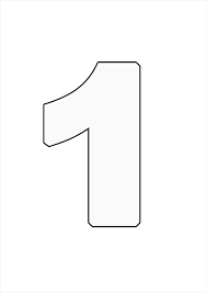 1 (one, also called unit, and unity) is a number and a numerical digit used to represent that number in numerals. Zahl 1 Vorlage Zahl 1 Zum Ausdrucken Kribbelbunt