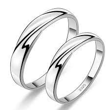 925 Sterling Silver Engagement Wedding Font B Rings B Font Pair Women And Men Promise Rings For Couples Simple Silver Jewelry Sterling Silver Engagement Rings