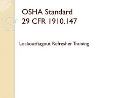 Lockout/tagout, or control of hazardous energy (29 cfr 1910.147), is an osha regulation implemented to protect maintenance and service workers in the performance of their duties. Lockout Tagout The Control Of Hazardous Energy Ppt Video Online Download