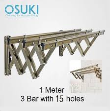 Maybe you would like to learn more about one of these? Osuki Stainless Steel Wall Drying Rack Clothes Hanger With 15 Holes 1m X 3bar