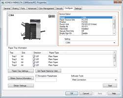 Download the latest version of the konica minolta bizhub c454 driver for your computer's operating system. Configuring The Default Settings Of The Printer Driver