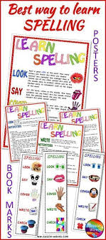 Spelling Activity Ideas Look Say Cover Write Check Posters And Bookmarks Or Desktop Reminders These Res Learn To Spell Spelling Activities Teaching Spelling