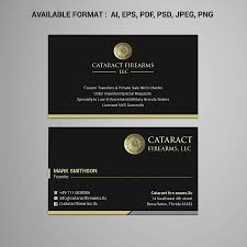 Shown with optional qr code. Entry 167 By Sabbir2018 For Business Cards For Firearms Business Freelancer