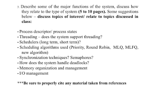 Solved Project Objective To Learn More About Operating Chegg Com