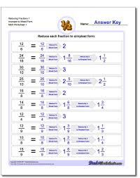 Free Math Worksheets For Reducing Fractions Problems Https Www Dadsworksheets Com W Math Worksheets Free Printable Math Worksheets Printable Math Worksheets