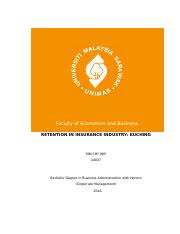 All materials are free for use. Fyp Final Docx A Faculty Of Economics And Business Motivation Factors That Influence Agents Retention In Insurance Industry Kuching Sim Shy Wei 44037 Course Hero