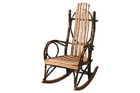 Amish Rustic Hickory Rocker With Live Edge Slats Rocking Chair Set Rocking Chair Rocker