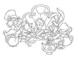 Coloring alice in wonderland is a fantastic picture for coloring with characters and stories from the fairy tale. Alice In Wonderland Coloring Book Coloring Home