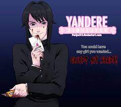 male yandere-chan, open rp and it can be your oc or yourself ) * i chuckle  lightly as i see her walk by * oh senpai~ i will show you my