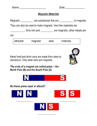  key 3rd grade math skills third graders practice finding equivalent fractions by filling in the missing numerators. 32 Magnets And Magnetism Worksheet Worksheet Resource Plans