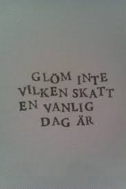 Loosly Translated Don T Forget What A Treasure An Ordinary Day Is Best Western Arken Hotel Photo By My Friend U Inspirerande Citat Citat Om Styrka Citat