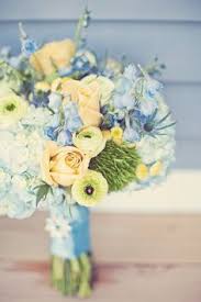 Pairing it with bright yellow creates a beautiful wedding design that can have endless possibilities! 29 Best Blue And Yellow Floral Scheme Ideas Wedding Bouquets Wedding Flowers Blue Wedding Bouquet