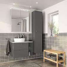 Completa il tuo bagno con accessori! Godmorgon Tolken Tornviken Set Arredo Bagno 7 Pezzi Gillburen Grigio Scuro Effetto Marmo Miscel Dalskar Ikea It