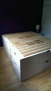 Semi Bygget Pa Stuva Kommoder Ikea Platform Bed Captains Bed Platform Bed With Storage