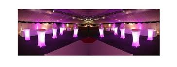 White Spandex Table Covers That Can Be Used With Led Lighting For A Glow Effect Premier Table Linens Table Covers Lights Table Cloth
