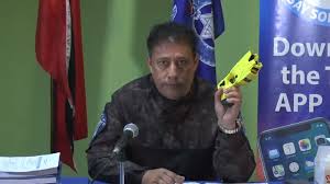 A taser is an electroshock weapon used to incapacitate targets via shocks that temporarily impair the target's physical function to a level that allows them to be approached and handled in an unresisting and thus safe manner. Suspect Tasered By Police After Breaking Atm Glass Loop Trinidad Tobago