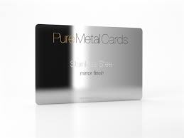 Handing out business cards should be a conversation starter, something to initiate interest from the receiver and be acted upon. Mirror Stainless Steel Cards