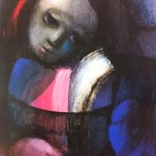 Niño con Paño Rojo" Detalle, Alfredo Sinclair, 1997, óleo.(Arte Panameño  Hoy, Editorial Buenos Aires, Argentina: Zurbaran...