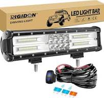 RIGIDON 30 cm 12 pouces 180W led light barre avec 12V faisceau de câblage  kit, Barre d'éclairage led, barre lumineuse led pour offroad Véhicules ...