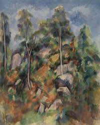He planned to join zola there and to enroll in. Felsen Und Baume Um 1904 Von Paul Cezanne 571663