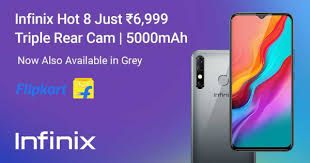 Infinix Hot 8 Phone With 6 52 Dew Drop Display 5000 Mah Battery Coisas Para Comprar