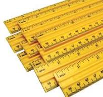 "Ruler, Plastic Scale, Pack of 12"