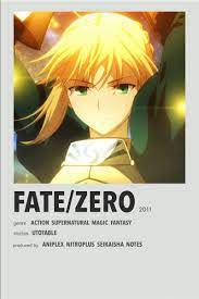 Fate Zero Anime Printables Anime Films Anime Reccomendations