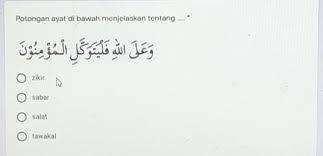 Jadi, seseorang yang bertawakkal adalah seseorang yang menyerahkan, mempercayakan, mewakilkan, mengharapkan dan memasrahkan segala urusannya hanya kepada allah ta'ala. Potongan Ayat Dibawah Menjelaskan A Zikirb Sabarc Salatd Tawakal Brainly Co Id