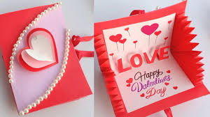 You only need a handful of supplies to make this craft! How To Make Valentine S Day Card Handmade Easy Card Tutorial Youtube