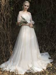 Check spelling or type a new query. Boho A Linie Schulterfreies Brautkleid Carmen Ausschnitt Lang Tull Mit Armel