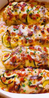 Chicken Zucchini Bake With Bacon Julia S Album Keto Recipes Dinner Chicken Zucchini Bake Low Carb Chicken