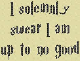 I Solemnly Swear That I Am Up To No Good Harry Potter I Solemnly Swear I Am Up To No Good Cross Stitch Patterns Cross Stitch Stitch Patterns