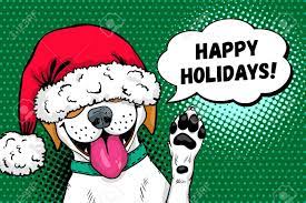 Find it here · updated info · fast response · get more results Funny Dog In Santa Claus Hat With Open Mouth Rises His Paw Up Royalty Free Cliparts Vectors And Stock Illustration Image 90772752