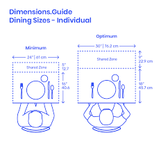 The right way to set a formal table. Individual Dining Settings Dimensions Drawings Dimensions Com