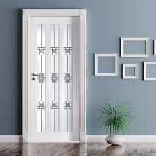 Internal Pvc Doors White Glazed Panel Direct Doors Uk In 2020 Pvc Door Contemporary Doors Door Wraps