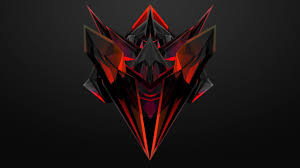 Red And Black Logo Wallpaper Abstract Justin Maller 2k Wallpaper Hdwallpaper Desktop Gaming Wallpapers Wallpaper Pc Justin Maller Wallpapers