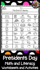 Presidents Day Themed Kindergarten Math And Literacy Worksheets And Activities Kindergarten Math Worksheets Literacy Worksheets Kindergarten Math