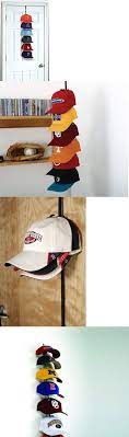 Coat And Hat Racks 22656 Baseball Cap Rack Organizer Perfect Curve Fits 18 Hat Holder Closet Hanger Store Buy It Now Cap Rack Cap Display Baseball Cap Rack