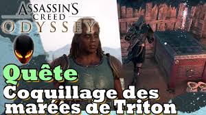 Le requin de mytilène : Assassin S Creed Odyssey Quete Coquillage Des Marees De Triton Localisation Youtube