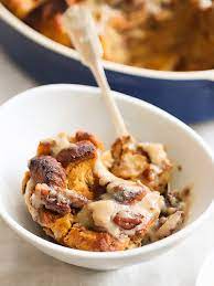 In a large bowl, beat granulated sugar and eggs with an electric mixer on medium speed for 1 to 2 minutes until has a fluffy consistency. Pumpkin Bread Pudding With Whiskey Sauce Foodiecrush Com