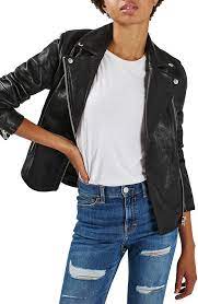 Topshop Leather Biker Jacket Nordstrom Nordstrom Jackets Women Clothes Sale Fashion