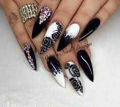 69 trendy nails colors for dark skin black women lipsticks. Trendy Nails Ombre Black White Art Designs Ideas White Nail Designs Stiletto Nails Designs Stiletto Nail Art