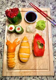 My entry to a fruit carving challenge hosted by a Japanese knife company :  rpics