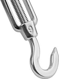 BNYZWOT M6 Stainless Steel Hook & Hook Turnbuckle Light Duty Wire Rope  Tension/Double Hooks 8Pcs : Amazon.in: Industrial & Scientific