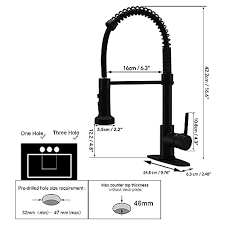 Build.com has been visited by 100k+ users in the past month Besy Commercial Kitchen Faucet With Pull Down Sprayer Solid Brass High Arc Single Handle Single Lever Spring Rv Kitchen Sink Faucet With Pull Out Sprayer 3 Function Laundry Faucet Matte Black Pricepulse