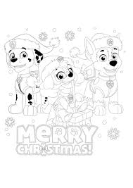 Fantastic Christmas Paw Patrol Coloring Pages Printable Holiday Marshall Fundacion Luchadoresav