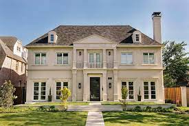 We did not find results for: French Limestone Home Exterior With Balcony Transitional Home Exterior