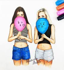 Bff une meilleure amie c est une soeur que la vie a oublie de. 1001 Idees De Dessin Pour Sa Meilleure Amie Qu Elle Va Apprecier