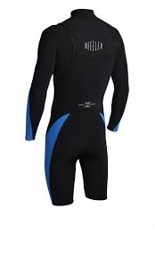 Reeflex Wetsuits Hardy X1 Series Zipperless 2 2mm Long Sleeve Springsuit Blue Black Summer 2016 17 Range